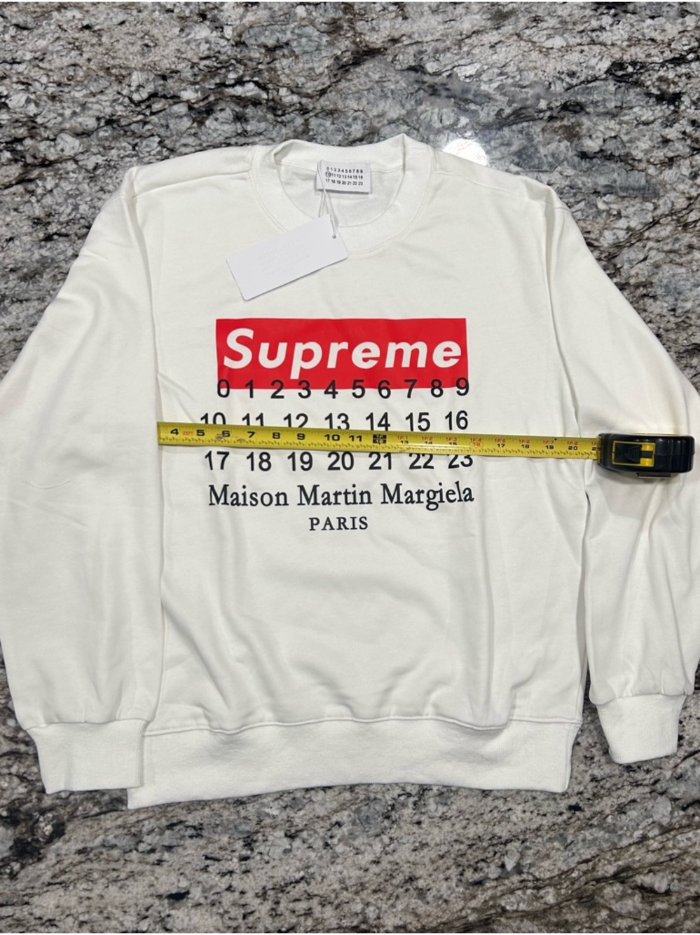 Supreme X Margiela White Crewneck Size Medium